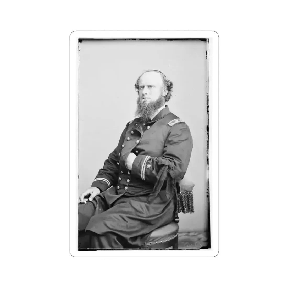 Acting Master W. Porter, U.S.N. 002 (U.S. Civil War) STICKER Vinyl Kiss-Cut Decal 3 Inch White - The Sticker Space