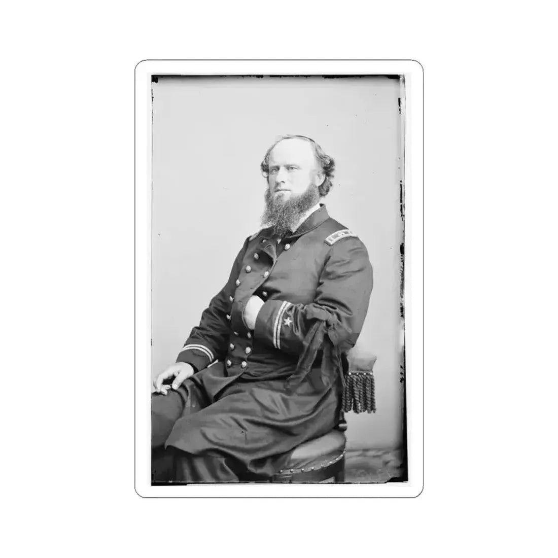 Acting Master W. Porter, U.S.N. 002 (U.S. Civil War) STICKER Vinyl Kiss-Cut Decal 4 Inch White - The Sticker Space