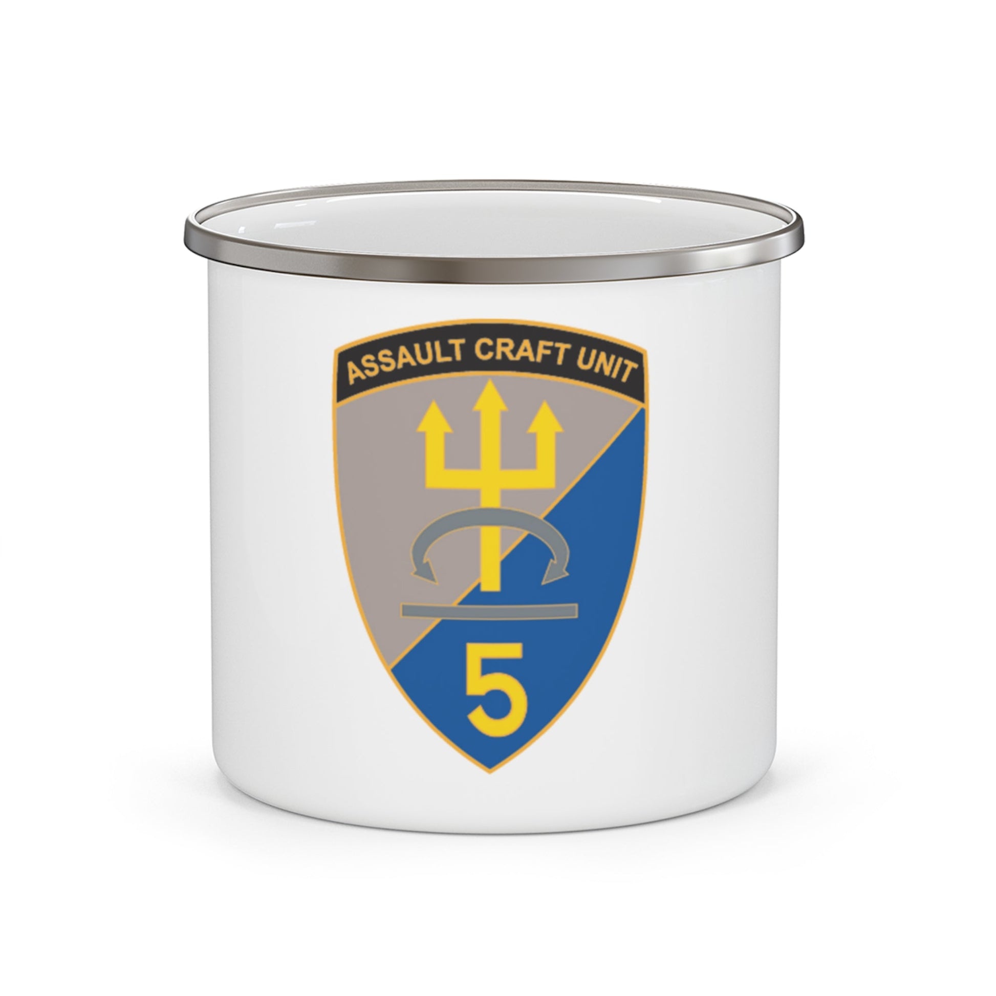 ACU 5 Assault Craft Unit Five (U.S. Navy) Enamel Mug 12oz-12oz-The Sticker Space