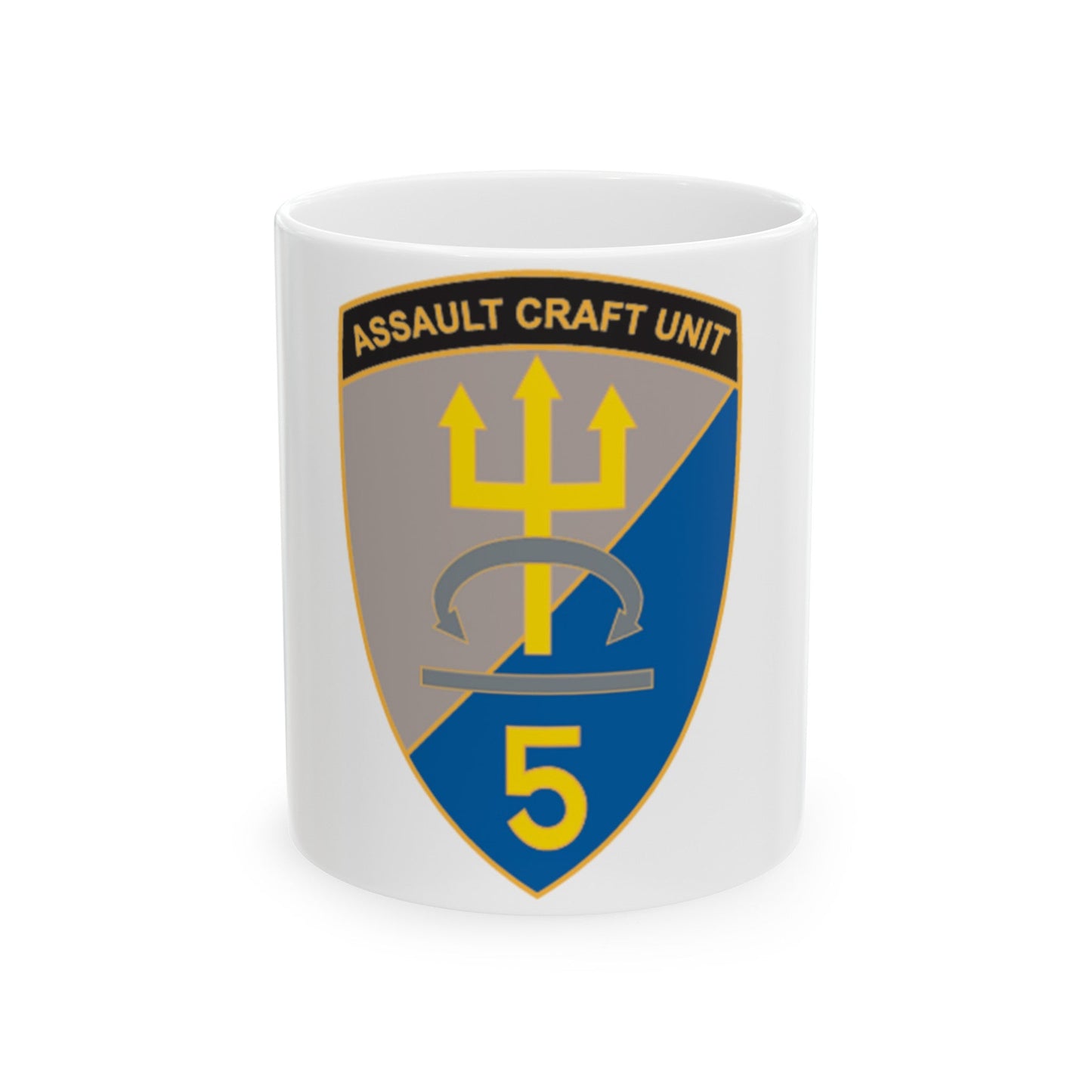 ACU 5 Assault Craft Unit Five (U.S. Navy) White Coffee Mug-11oz-The Sticker Space