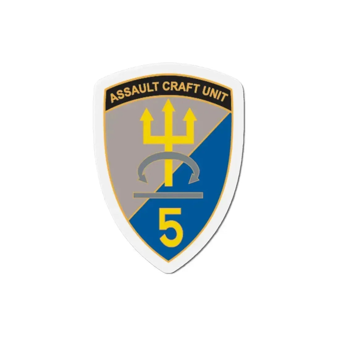 ACU 5 Assault Craft Unit Five (U.S. Navy) Refrigerator Magnet 4 Inch - The Sticker Space