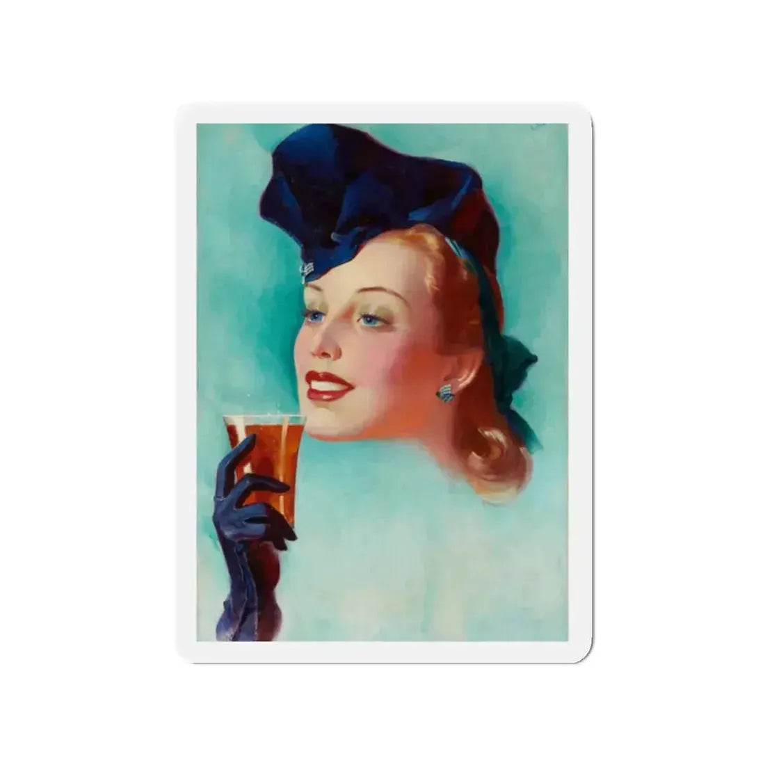 Ad illustration_1 (Magazine Illustration) Refrigerator Magnet - The Sticker Space