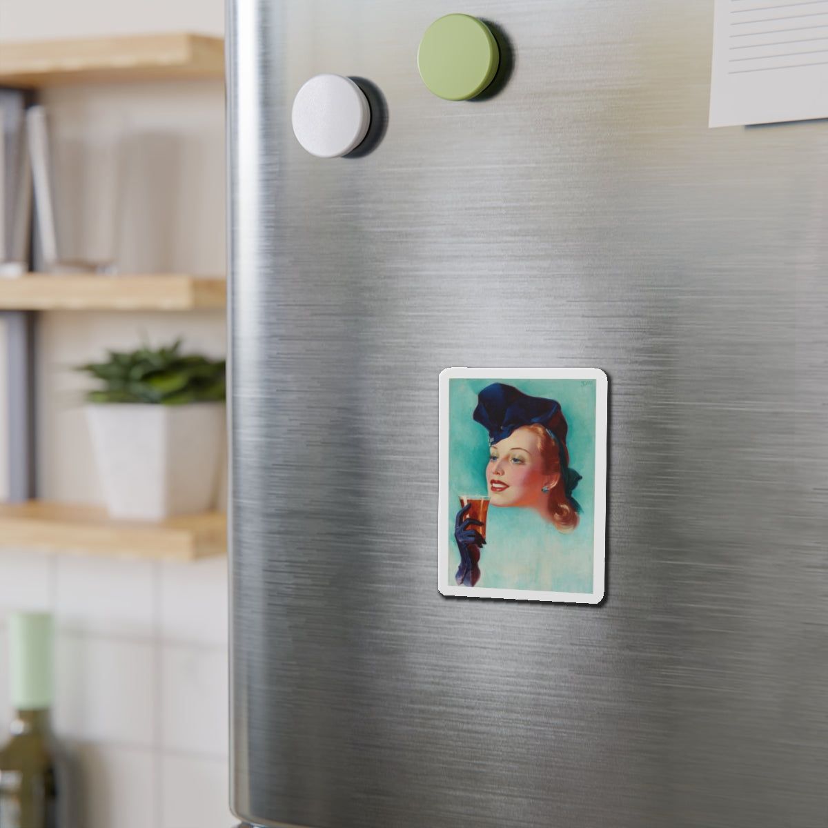 Ad illustration_1 (Magazine Illustration) Refrigerator Magnet-The Sticker Space