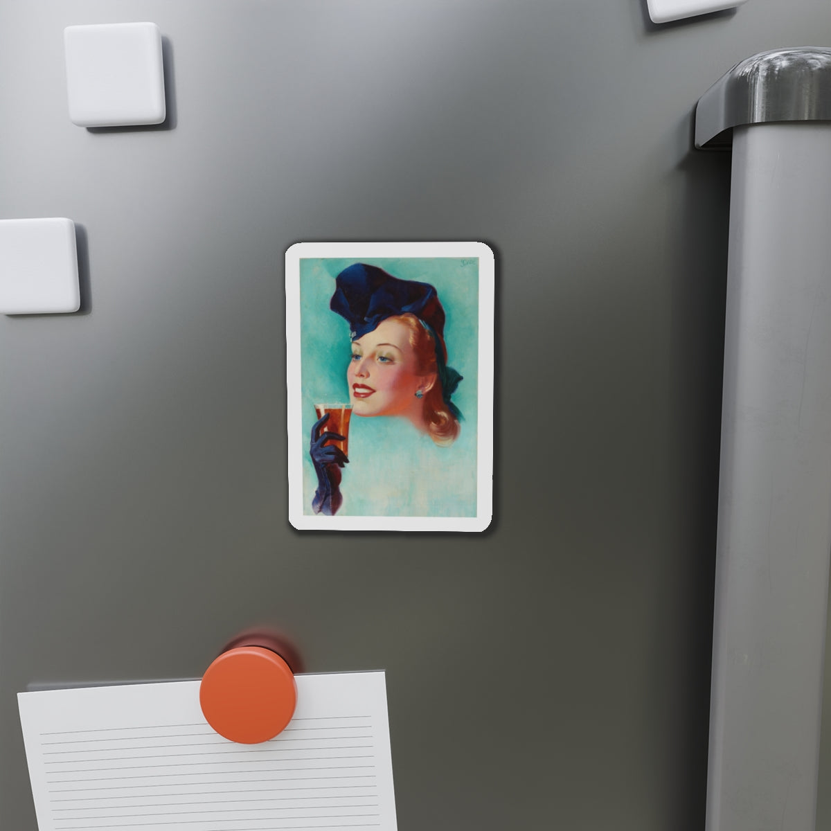 Ad illustration_1 (Magazine Illustration) Refrigerator Magnet-The Sticker Space