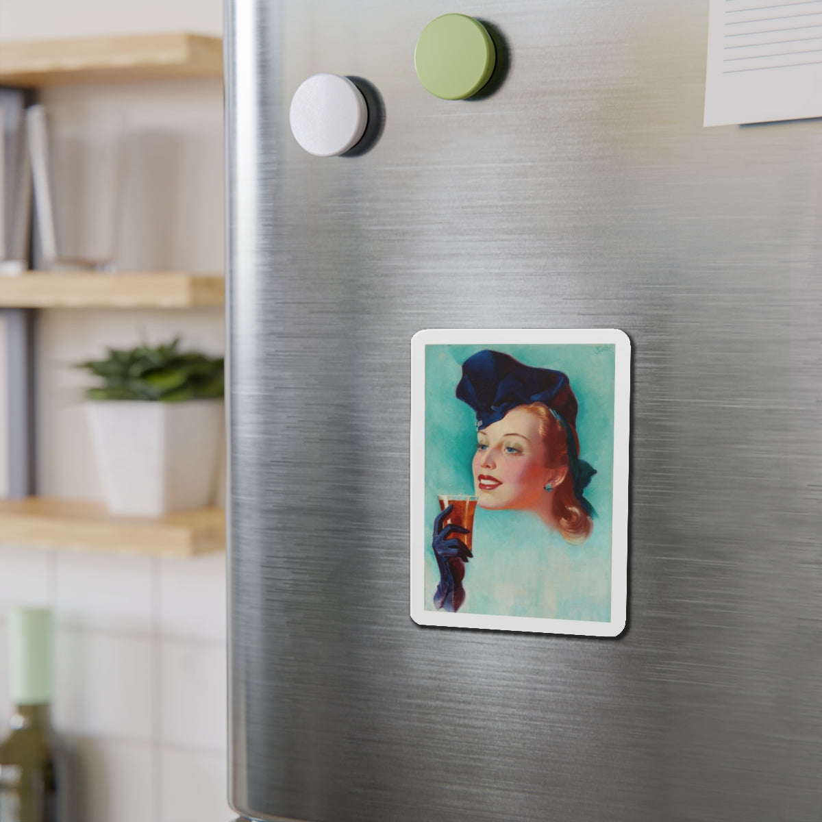 Ad illustration_1 (Magazine Illustration) Refrigerator Magnet-The Sticker Space