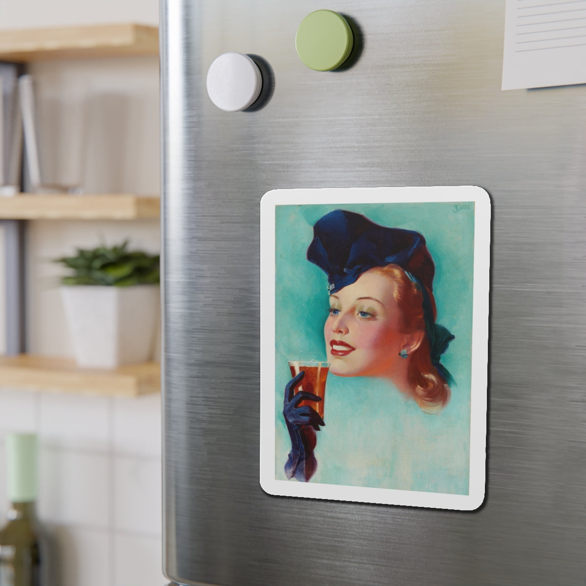 Ad illustration_1 (Magazine Illustration) Refrigerator Magnet-The Sticker Space