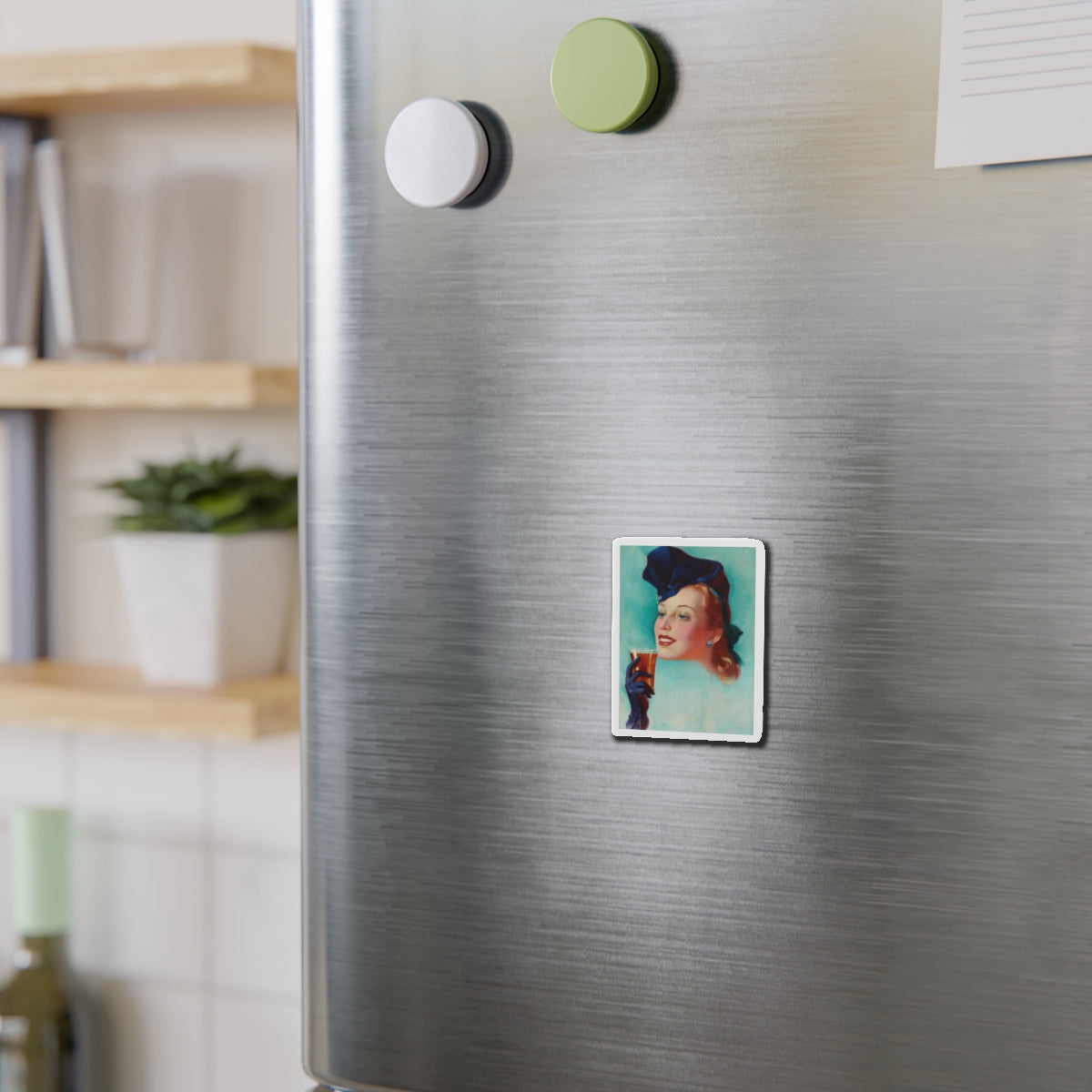 Ad illustration_1 (Magazine Illustration) Refrigerator Magnet-The Sticker Space