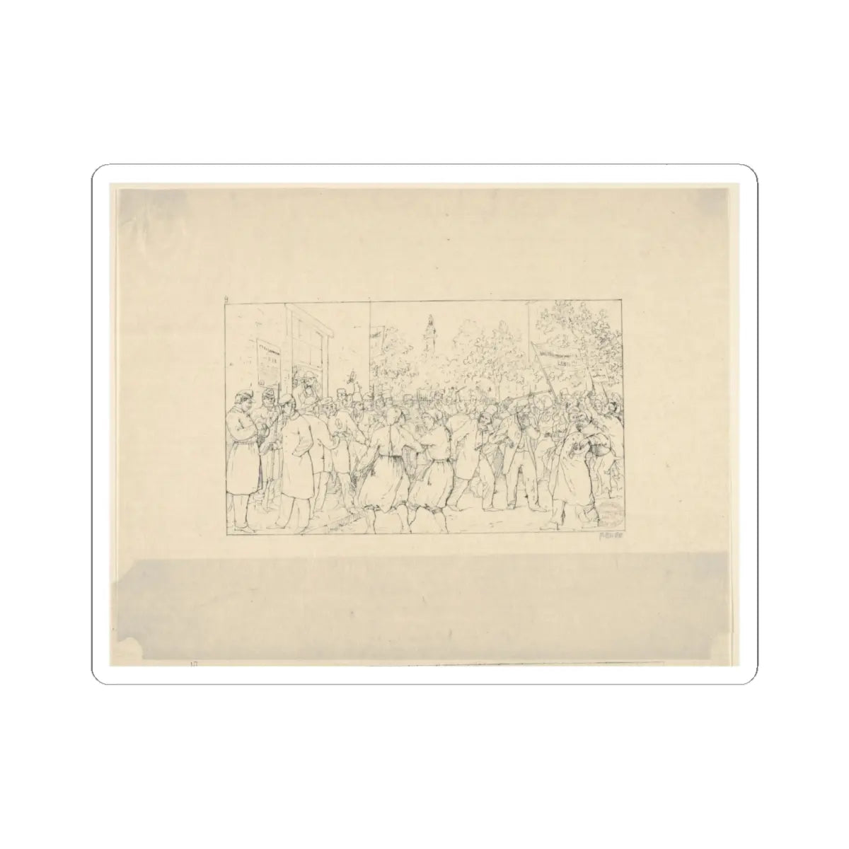 SKU:TSS-STICK-DLBJHN-6X6-7 Sizes:6" × 6" Types:White