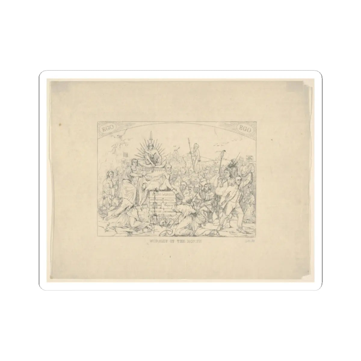 SKU:TSS-STICK-DLBJHN-3X3-28 Sizes:3" × 3" Types:White