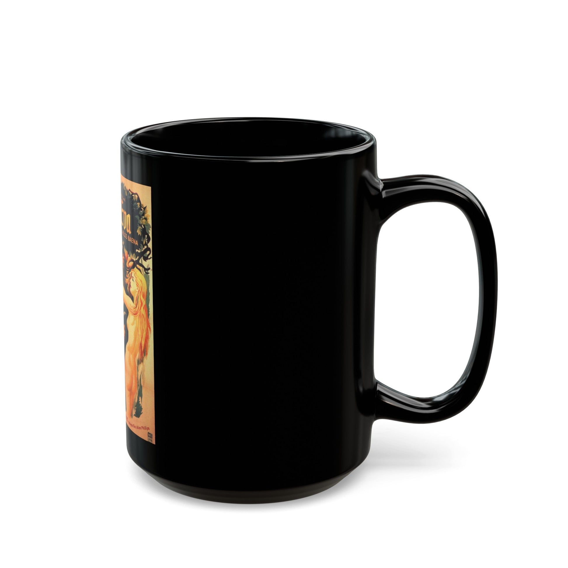 ADAM & EVE 1956 Movie Poster - Black Coffee Mug-The Sticker Space