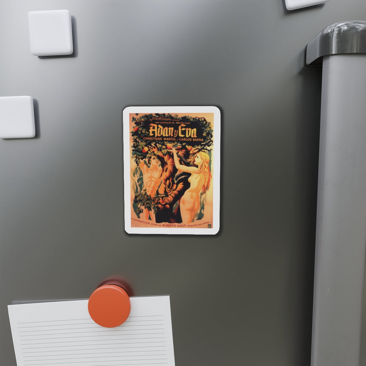 ADAM & EVE 1956 Movie Poster - Die-Cut Magnet-The Sticker Space