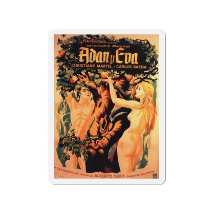 ADAM & EVE 1956 Movie Poster - Refrigerator Magnet 3 Inch - The Sticker Space