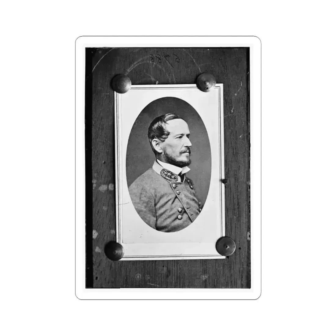 Adams, C.S.A. (U.S. Civil War) STICKER Vinyl Kiss-Cut Decal 4 Inch White - The Sticker Space