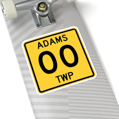 Adams Township Coshocton County Ohio route shield template (Ohio) (Road Sign) STICKER Vinyl Kiss-Cut Decal - The Sticker Space