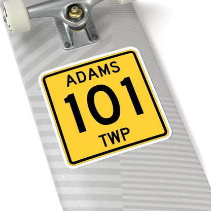 Adams Township Route 101 Coshocton County Ohio (Ohio) (Road Sign) STICKER Vinyl Kiss-Cut Decal - The Sticker Space