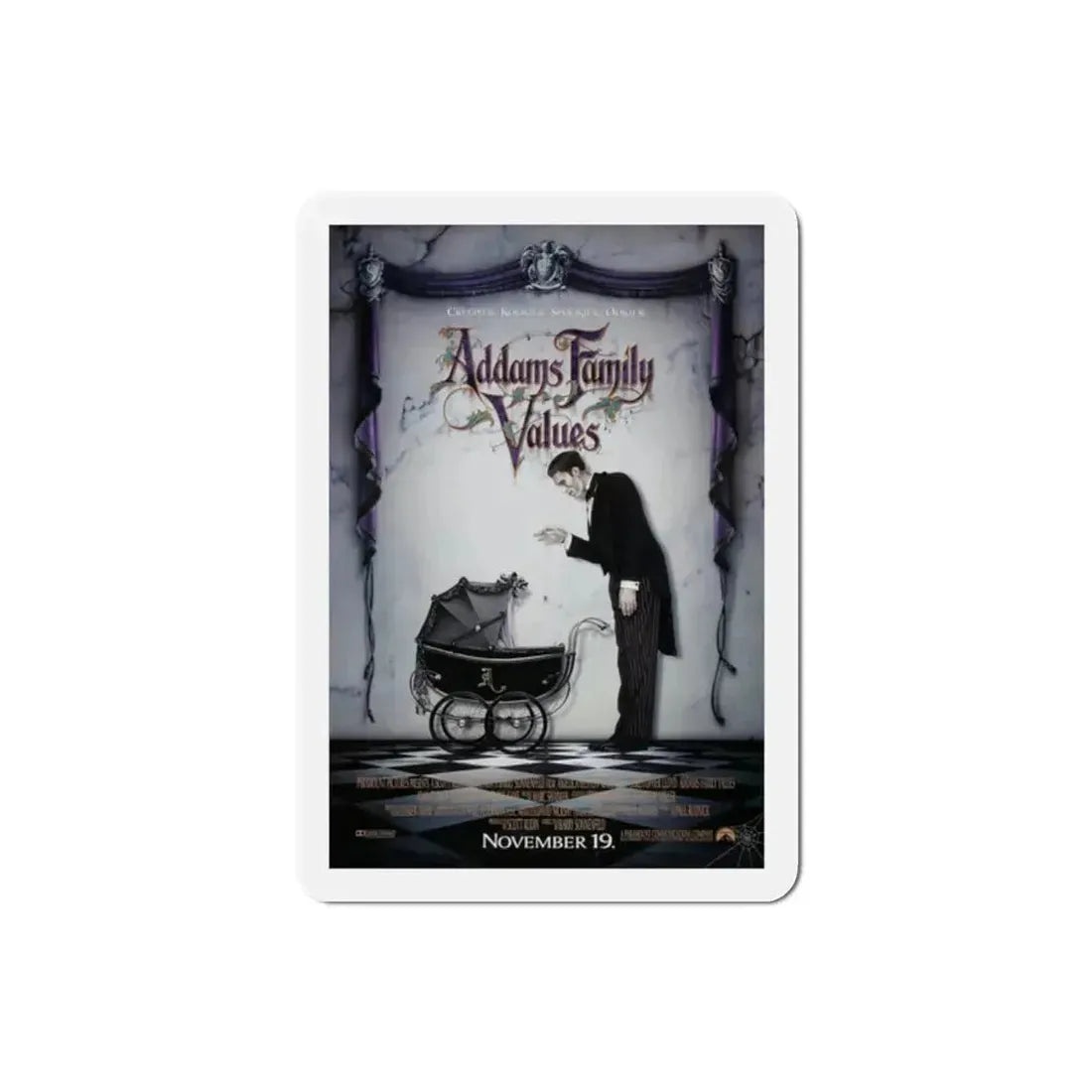 Addams Family Values 1993 Movie Poster Refrigerator Magnet - The Sticker Space