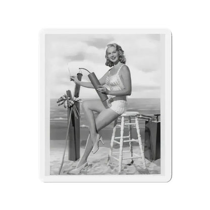 Adele Jergens #01 (Vintage Female Icon) Refrigerator Magnet 2 Inch Die-Cut - The Sticker Space