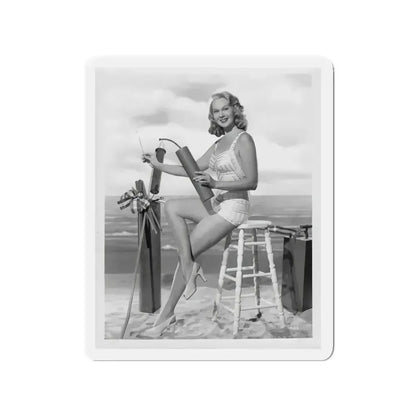 Adele Jergens #01 (Vintage Female Icon) Refrigerator Magnet 3 Inch Die-Cut - The Sticker Space