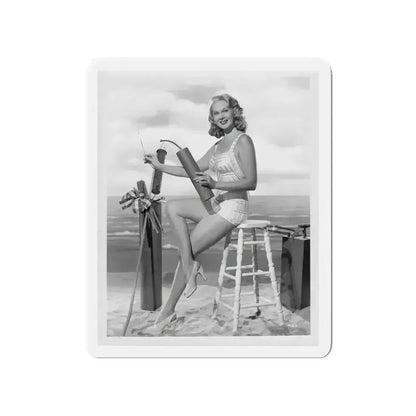 Adele Jergens #01 (Vintage Female Icon) Refrigerator Magnet 4 Inch Die-Cut - The Sticker Space