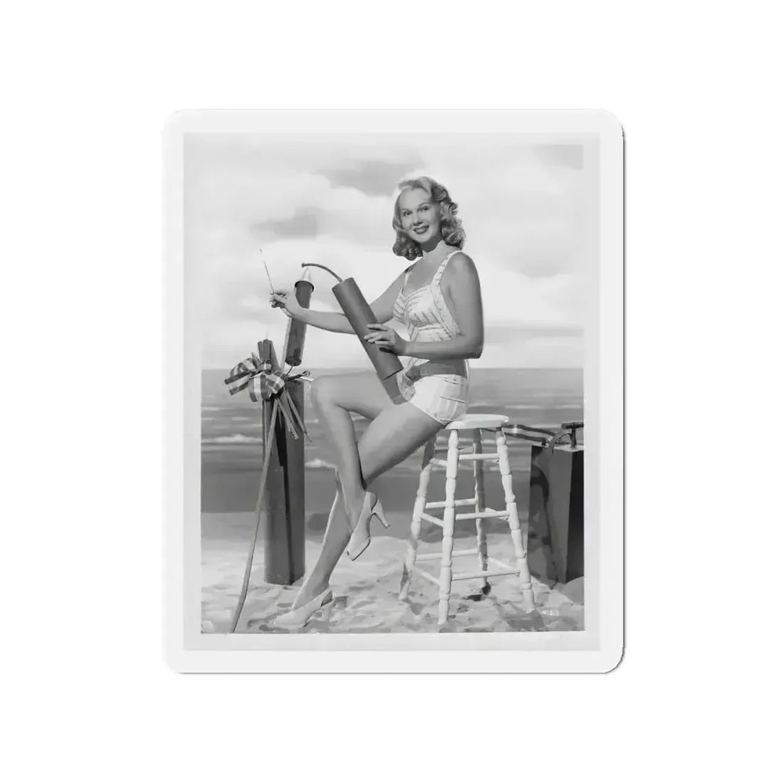 Adele Jergens #01 (Vintage Female Icon) Refrigerator Magnet - The Sticker Space