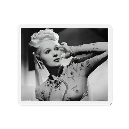 Adele Jergens #08 (Vintage Female Icon) Refrigerator Magnet 2 Inch Die-Cut - The Sticker Space