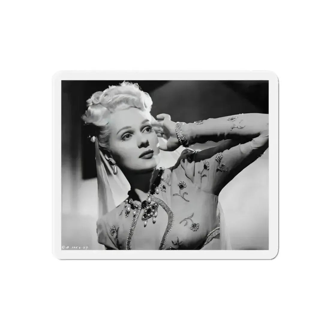 Adele Jergens #08 (Vintage Female Icon) Refrigerator Magnet 6 Inch Die-Cut - The Sticker Space