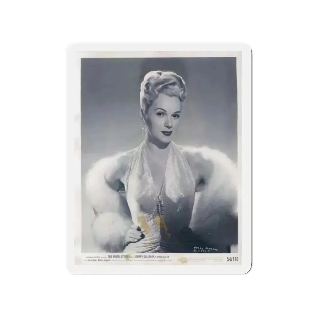 Adele Jergens #121 (Vintage Female Icon) Refrigerator Magnet 2 Inch Die-Cut - The Sticker Space
