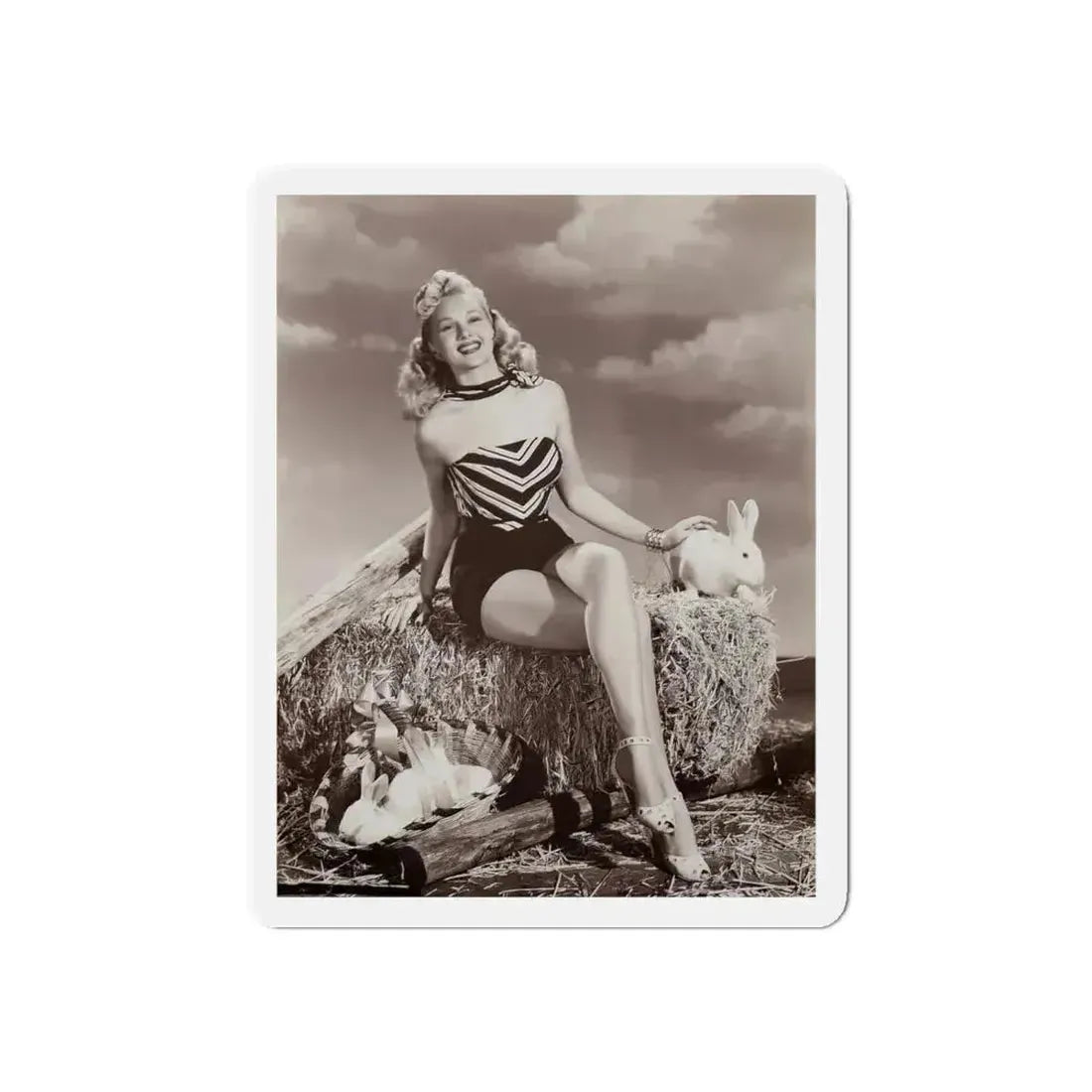 Adele Jergens #23 (Vintage Female Icon) Refrigerator Magnet 6 Inch Die-Cut - The Sticker Space