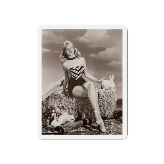 Adele Jergens #23 (Vintage Female Icon) Refrigerator Magnet 6 Inch Die-Cut - The Sticker Space