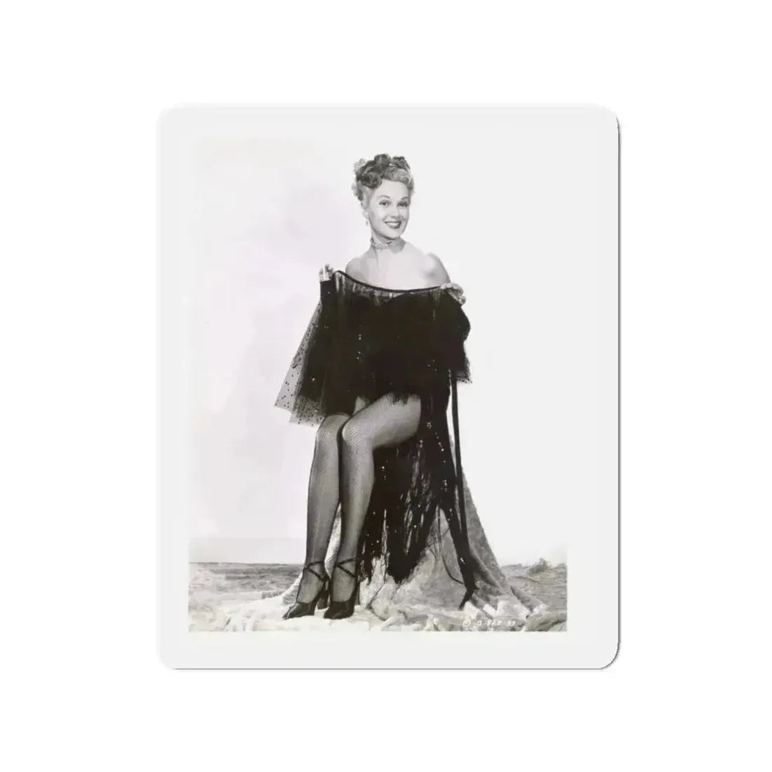 Adele Jergens #28 (Vintage Female Icon) Refrigerator Magnet 3 Inch Die-Cut - The Sticker Space