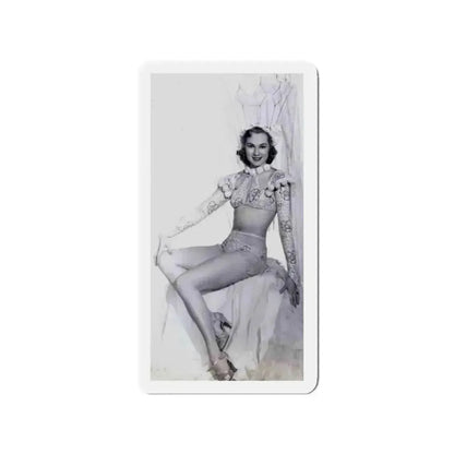 Adele Jergens #33 - Very Early 30's Era Photo (Vintage Female Icon) Refrigerator Magnet 2 Inch Die-Cut - The Sticker Space