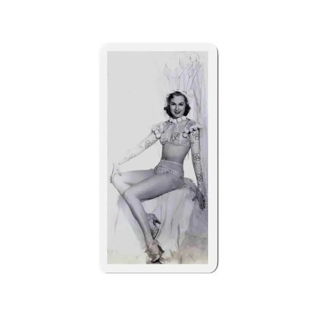 Adele Jergens #33 - Very Early 30's Era Photo (Vintage Female Icon) Refrigerator Magnet 3 Inch Die-Cut - The Sticker Space