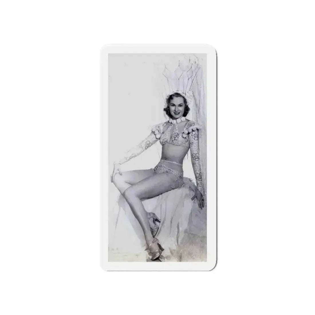 Adele Jergens #33 - Very Early 30's Era Photo (Vintage Female Icon) Refrigerator Magnet 4 Inch Die-Cut - The Sticker Space