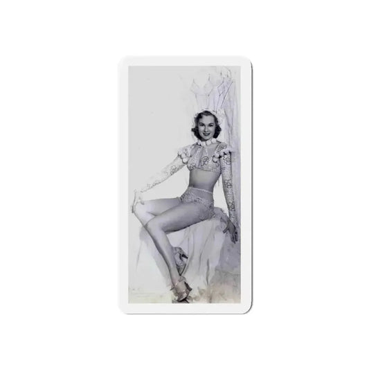 Adele Jergens #33 - Very Early 30's Era Photo (Vintage Female Icon) Refrigerator Magnet 6 Inch Die-Cut - The Sticker Space