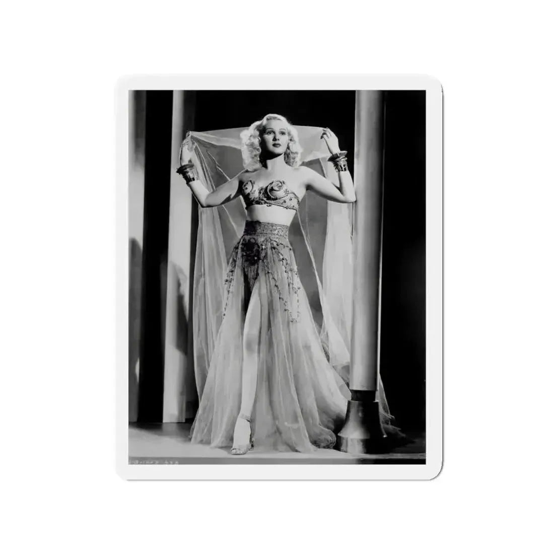 Adele Jergens #40 (Vintage Female Icon) Refrigerator Magnet 3 Inch Die-Cut - The Sticker Space