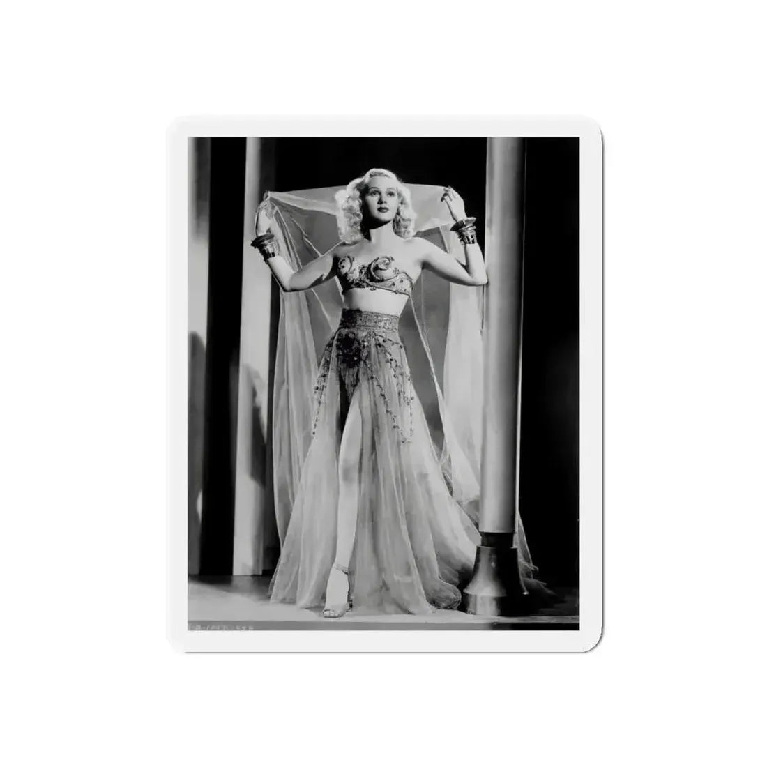 Adele Jergens #40 (Vintage Female Icon) Refrigerator Magnet 6 Inch Die-Cut - The Sticker Space