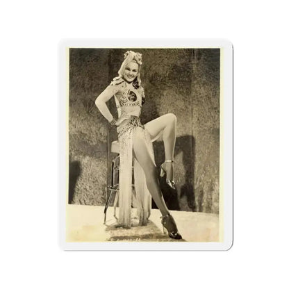 Adele Jergens #42 (Vintage Female Icon) Refrigerator Magnet 2 Inch Die-Cut - The Sticker Space