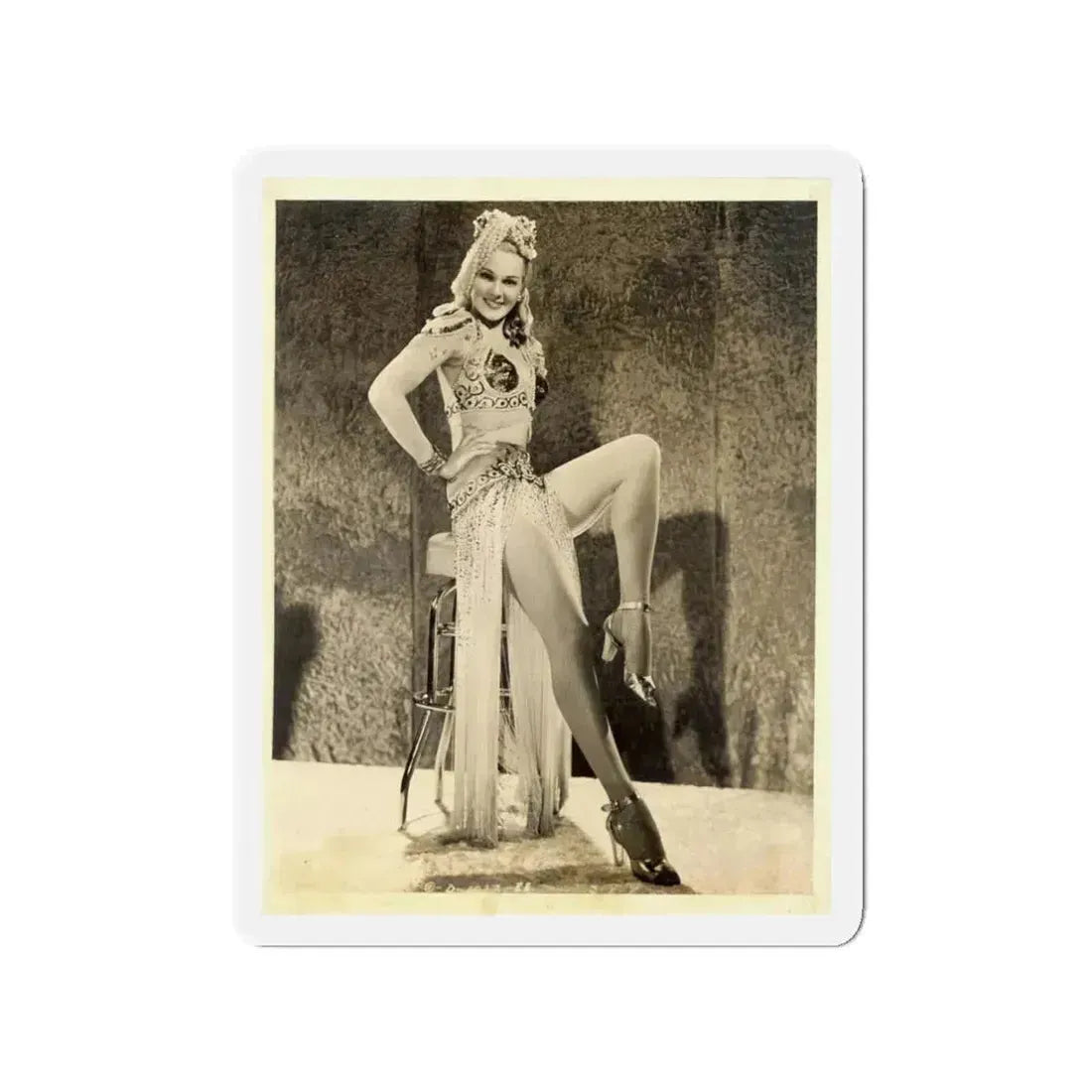 Adele Jergens #42 (Vintage Female Icon) Refrigerator Magnet 3 Inch Die-Cut - The Sticker Space