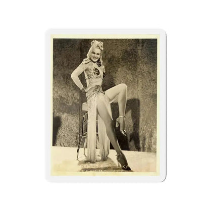 Adele Jergens #42 (Vintage Female Icon) Refrigerator Magnet 3 Inch Die-Cut - The Sticker Space