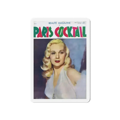 Adele Jergens #77 - Paris Mag. Cover (Vintage Female Icon) Refrigerator Magnet 5 Inch Die-Cut - The Sticker Space