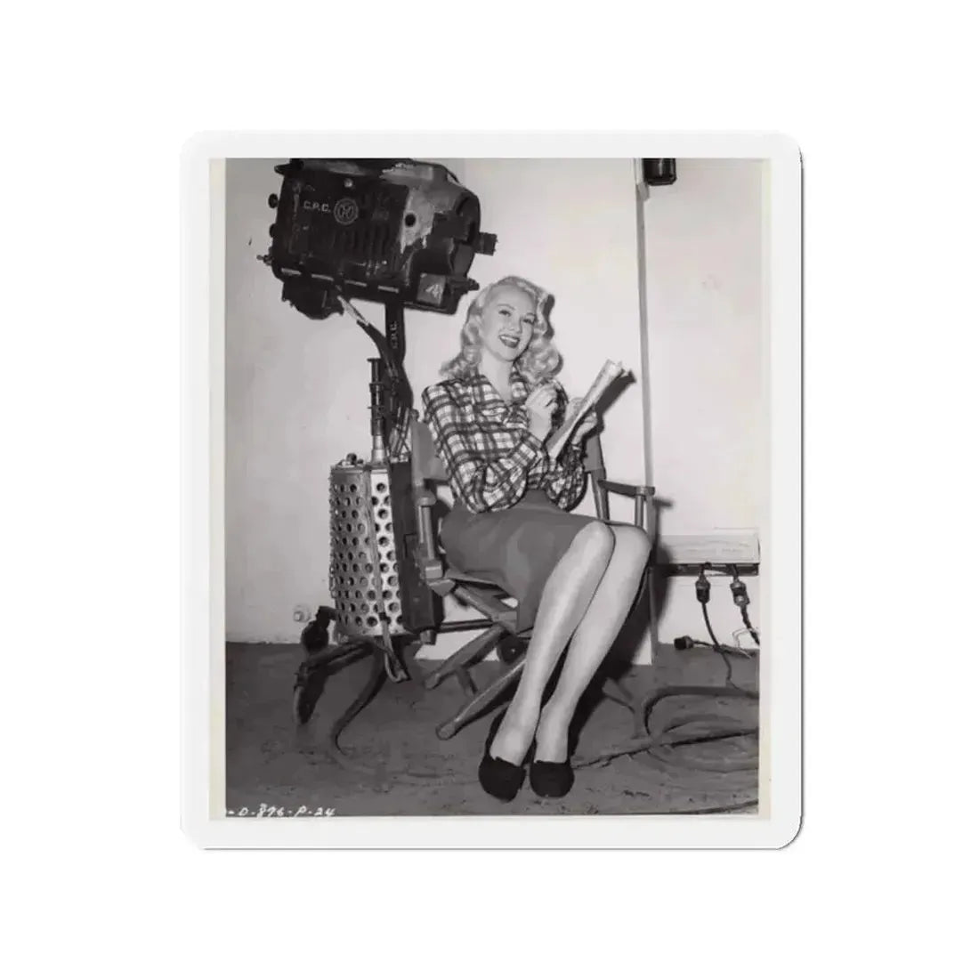 Adele Jergens #82 (Vintage Female Icon) Refrigerator Magnet 2 Inch Die-Cut - The Sticker Space