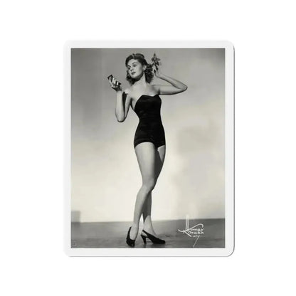 Adele Jergens #96 (Vintage Female Icon) Refrigerator Magnet 3 Inch Die-Cut - The Sticker Space