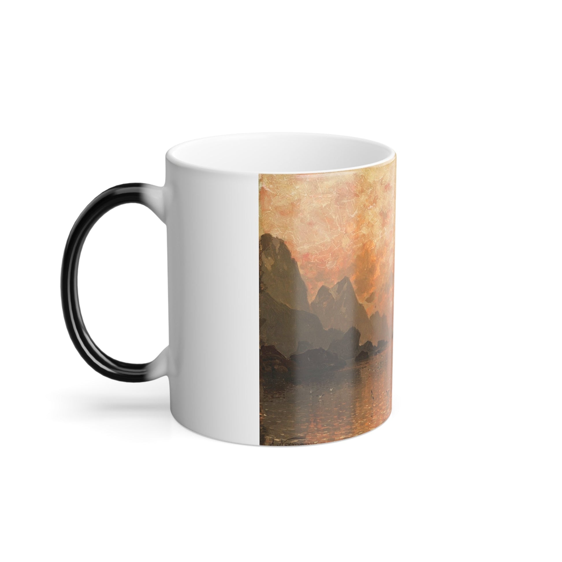 Adelsteen Normann (1848-1918) Ships in the Sunset - Color Changing Mug 11oz-11oz-The Sticker Space
