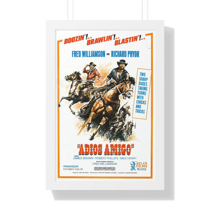 ADIOS AMIGO 1976 - Framed Movie Poster-16″ x 24″-The Sticker Space