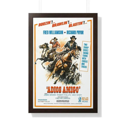 ADIOS AMIGO 1976 - Framed Movie Poster - The Sticker Space