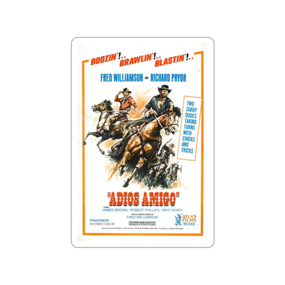 ADIOS AMIGO 1976 Movie Poster STICKER Vinyl Die-Cut Decal-2 Inch-The Sticker Space