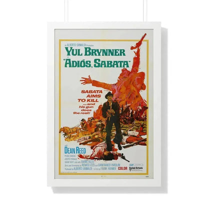 ADIOS SABATA 1970 - Framed Movie Poster 20" x 30" White - The Sticker Space