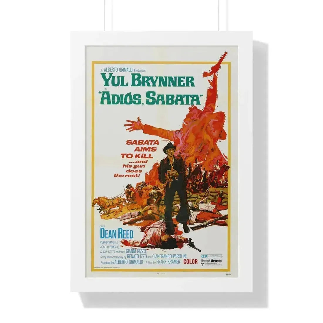 ADIOS SABATA 1970 - Framed Movie Poster - The Sticker Space