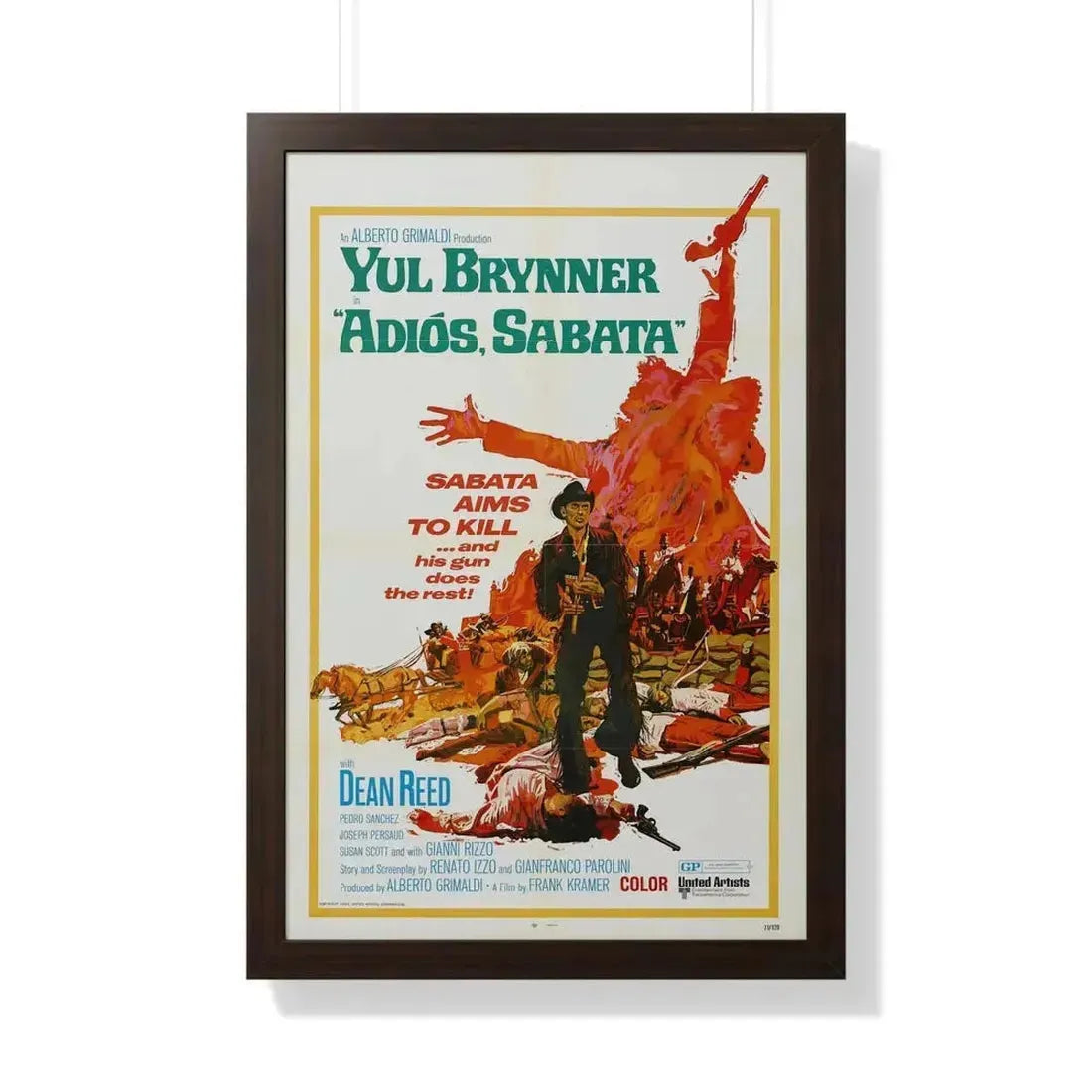 ADIOS SABATA 1970 - Framed Movie Poster - The Sticker Space