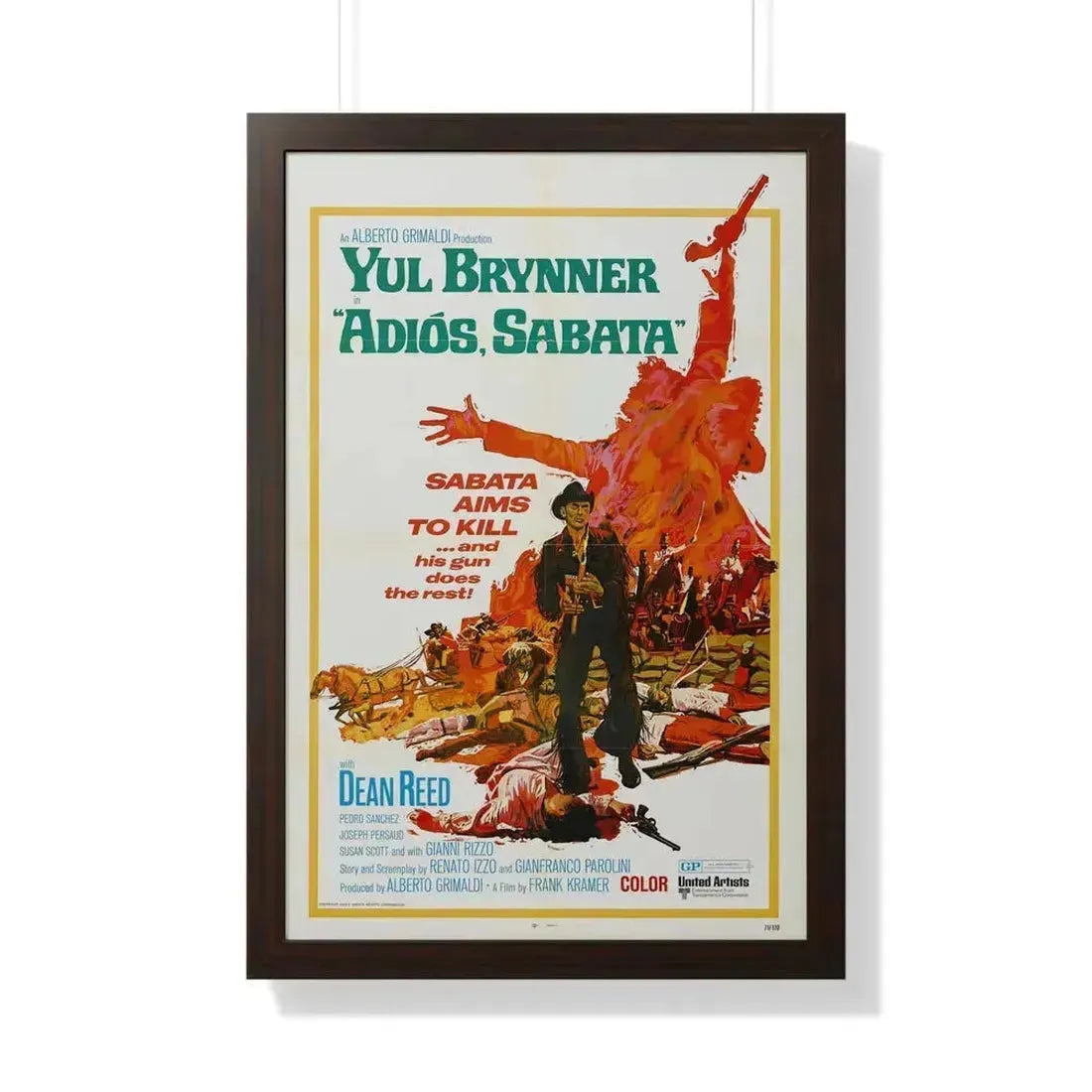 ADIOS SABATA 1970 - Framed Movie Poster - The Sticker Space